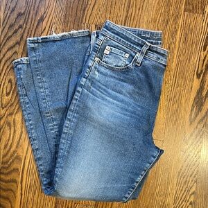 AG Mari Crop High-Rise Slim Straight Jeans. Size 31